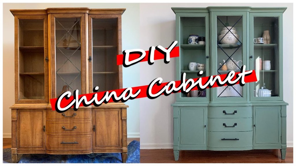 Picture of: DIY CHALK PAINT CHINA CABINET
