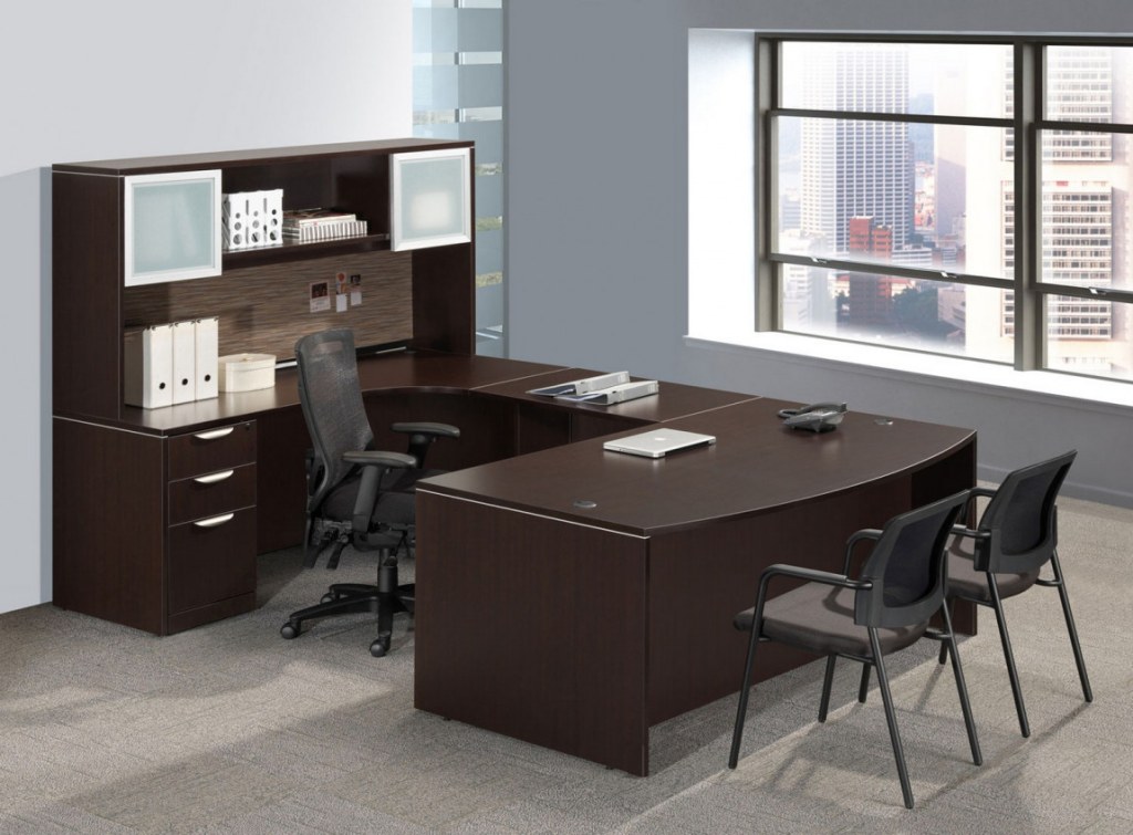 Picture of: Executive U Shaped Desk with Hutch
