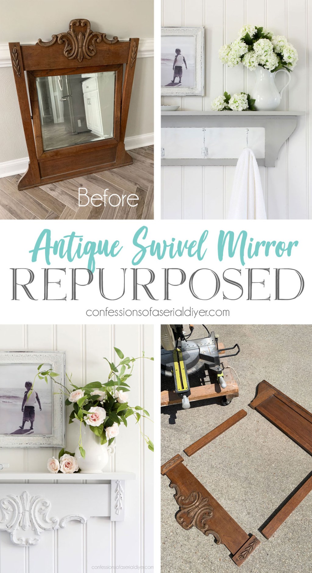 Picture of: How to Repurpose an old Swivel Mirror  Confessions of a Serial Do