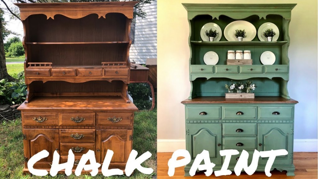 Picture of: Hutch Makeover W/Magnolia Home Chalk Paint