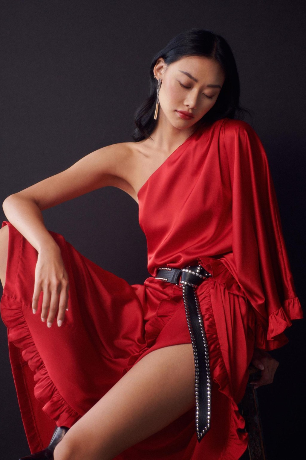 Picture of: Hutch One-Shoulder Ruffled Dress  Anthropologie Korea – Women’s Clothing,  Accessories & Home