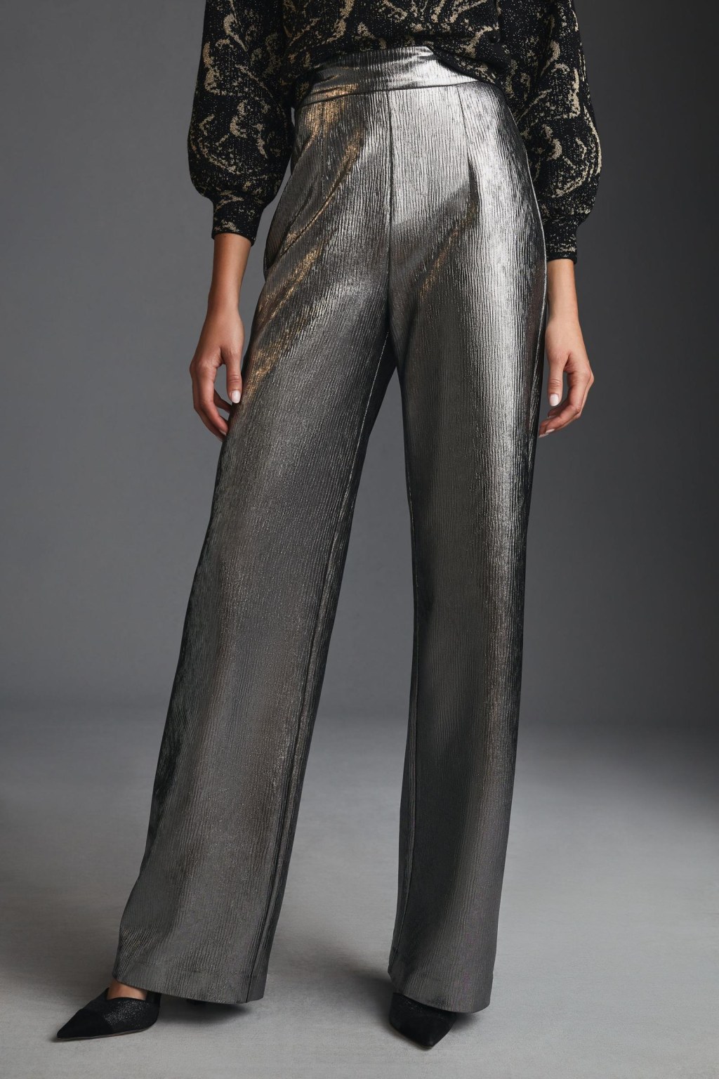 Picture of: Hutch Silver Metallic Pants  Anthropologie Korea – Women’s Clothing,  Accessories & Home