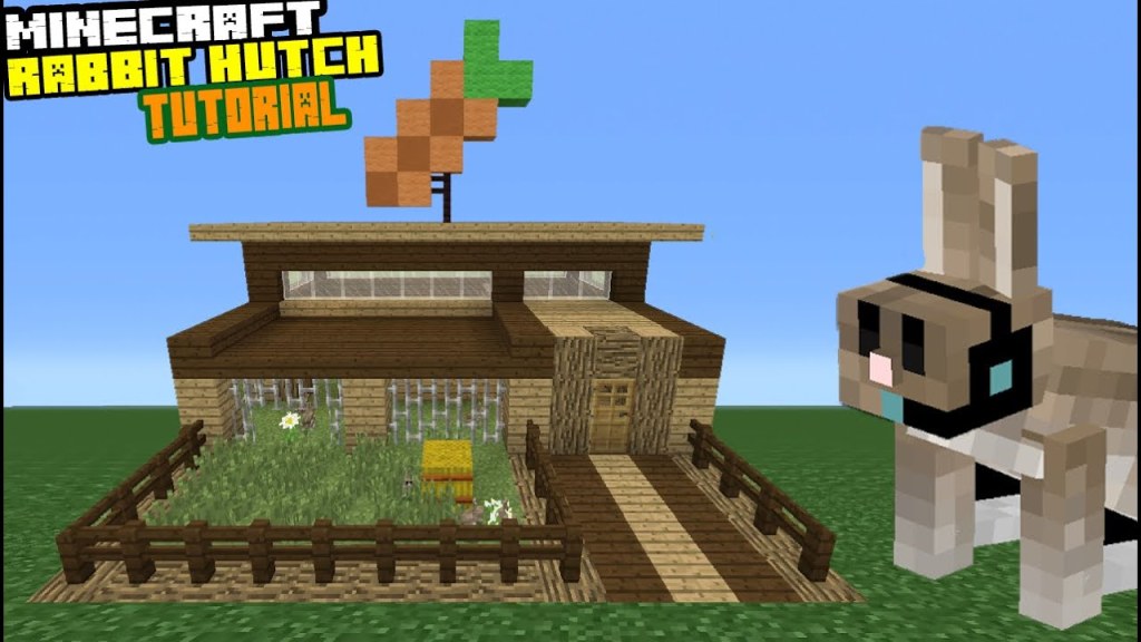 Picture of: Minecraft Tutorial: How To Make A Rabbit Hutch
