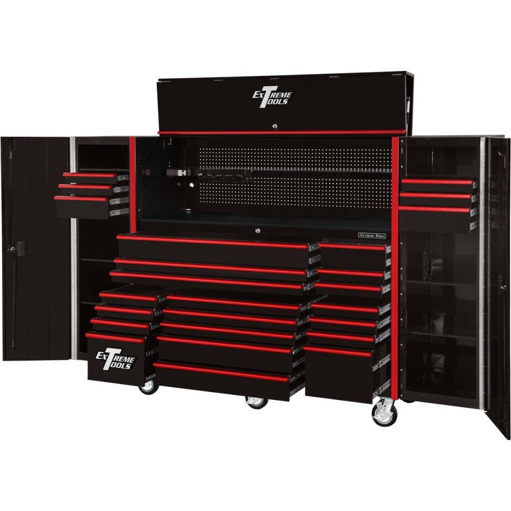 Picture of: RTB Exclusive Combo: ” Roller Tool Cabinet, Top Hutch,  Side Lockers