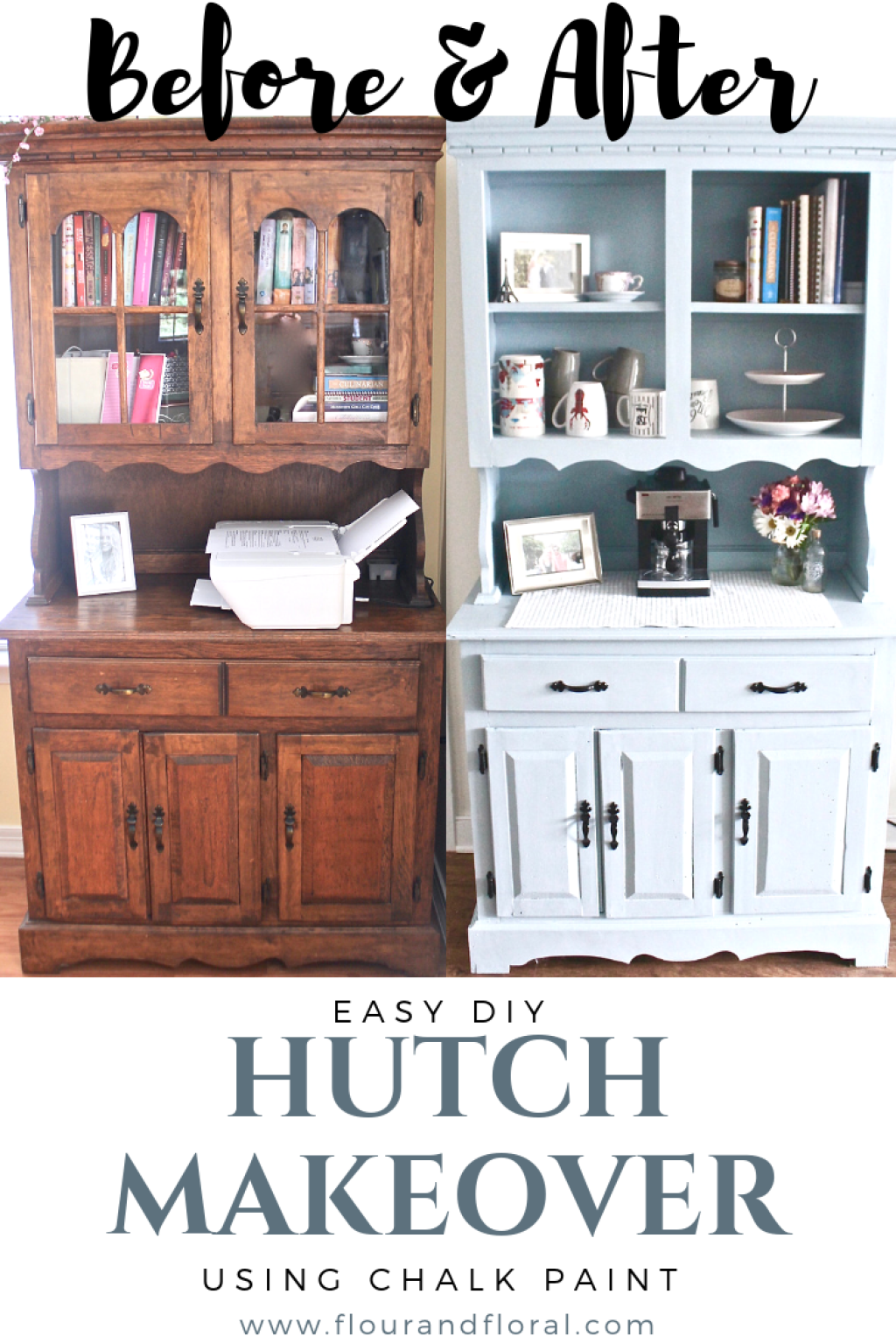 Picture of: The easiest ever DIY Hutch Makeover Using Chalk Paint