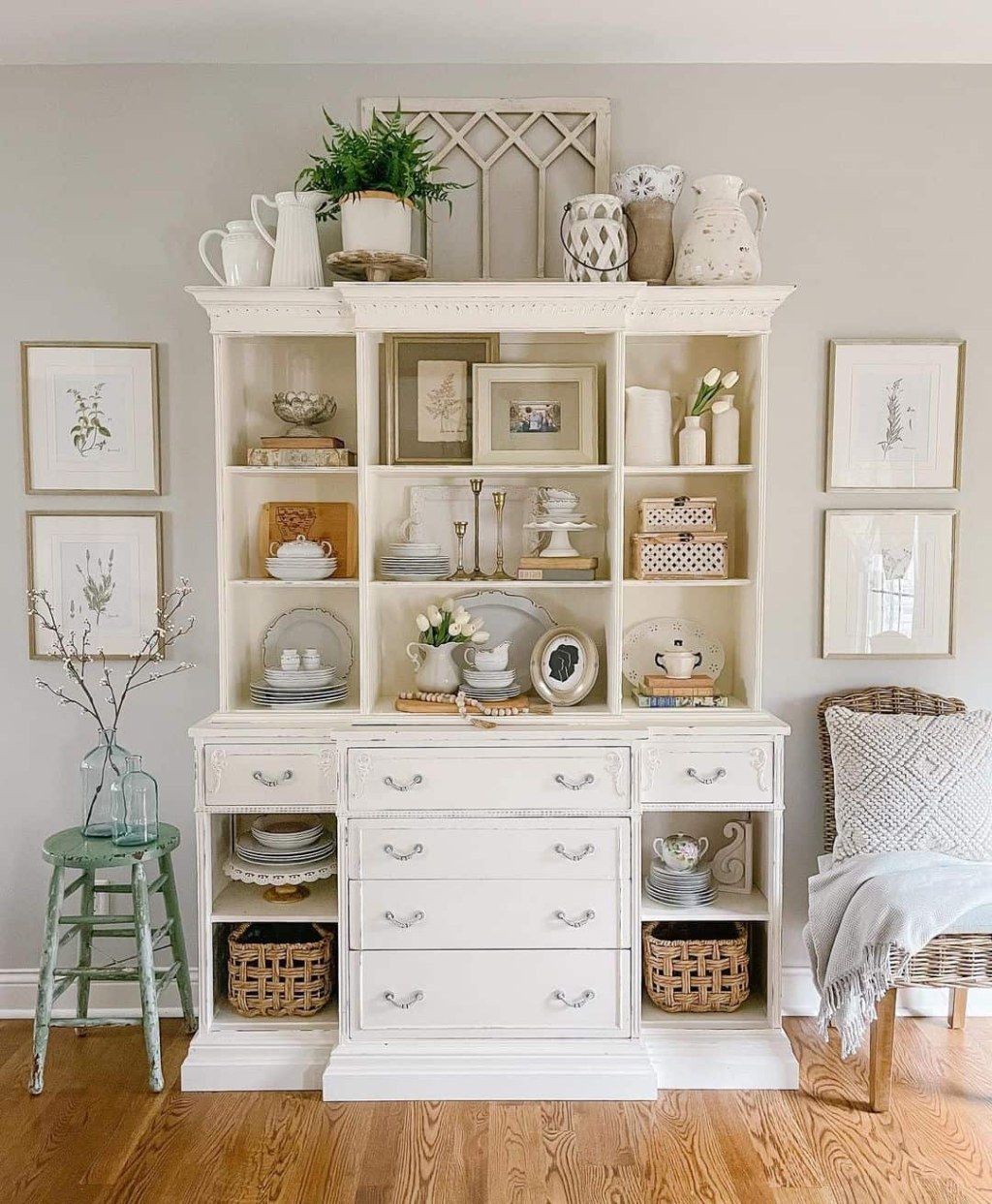 Picture of: White Hutch Buffets to Display Your Favorite China